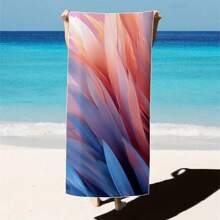 1pc Feather Pattern Extra Large Beach Towel - Soft, Light-Weight, Absorbent Polyester Bath Towel, Suitable For Travel, Swimming, Camping, Yoga, Beach Party, Fitness And Seaside Vacation, Perfect Gift For Family And Friends Mother's Day Flowers, Personalized Gifts For Mom, Last Minute Gifts, Mother's Day Ideas, Mothering Sunday Gifts, Handmade Cards For Mum, Best Mother's Day Gifts Under $50 Summer, Holiday