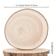 1pcsWooden Cake Rack, Round Wooden Display Tray, Suitable For DIY Handicrafts, Birthdays, Weddings, Rural Style Party Decorations, Desktop Decorations