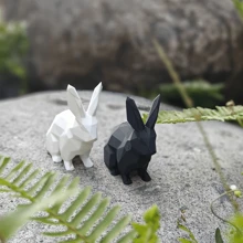 Klein Konijnendecoratie, Tuindecoratie, Creatief & Interessant Ornament, Konijnenbeeldje, Cadeau Voor Familie & Vrienden, Geschikt Voor Pasen, Huis & Tuin Buitendecoratie