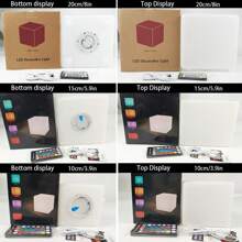 IP68防水泳池装饰灯可充电卧室客厅台灯创意16色新奇PE凳子灯方形氛围酒吧台灯