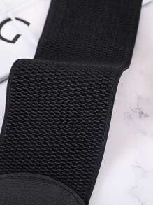 1PC, Ultra Wide And Minimalist Style! This Women's Waistband Is Both Business Oriented And Fashionable! - Multicolor - View 1