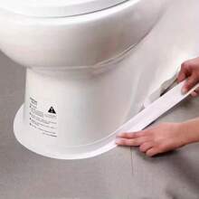 1pc Self-Adhesive White Waterproof, Mildew Resistant Caulk Strip, Suitable For Kitchen Sink, Bathroom, Toilet, Bathtub, Floor, Wall Edges Protection And Sealing