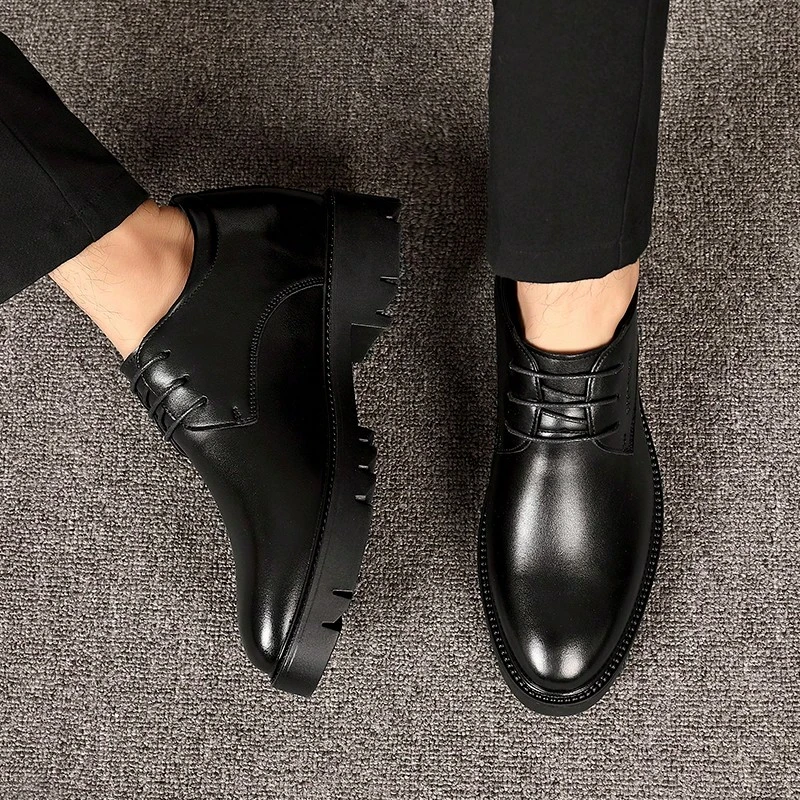 Office Formal Shoes Formal Shoes Warm Office Shoes Men's Autumn Winter New