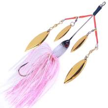HENGJIA 1PC Fishing Lure Chatter Bait Spinner Bait 13cm22.6g Blade Jig Dancer Buzzbait Wobbler Chatterbait For Bass Pike Walleye Fishing