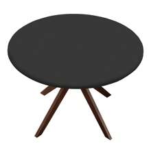 1pc Round Half Table Cloth Cover, Polyester Washable Tablecloth Cover, High-Quality Stretch Wrinkle Resistant Folding Table Cover, Fits Round Tables, Washable & Reusable, Suitable For Events, Weddings, Banquets, Parties, Outdoor Dining - Multicolor - View 8