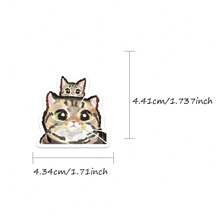 154pcs Cartoon Cat Stickers, Suitable For Stationery, Books, Notebooks, Phone Cases, Luggage, Guitars, Helmets, Birthday Parties, Asymmetrical Shapes - Multicolor - View 11