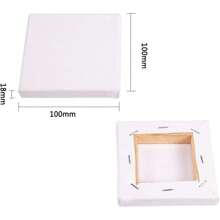 قماشة مشدودة لوحة الفنانين مسبقة التحضير للرسم بالألوان الزيتية والمائية والإكريليك، جاهزة للاستخدام بدون حمض ذات إطار خشبي قوي، مثالية للبالغين وهدايا الفنية والأشغال اليدوية، متوفرة بأحجام مختلفة - أبيض - مشاهدة 16