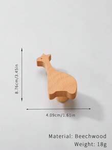 2 Peças Puxadores De Madeira Cartoon, Puxadores Criativos de Armário/Gaveta para Quarto de Crianças, Estilo de Madeira Natural