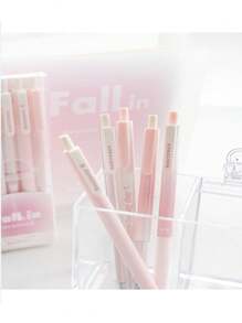 Bộ 5 bút má hồng dạng gel và bút lông mềm RosyPosy Soft - Gradient, kèm ngòi bút đa năng 0,5mm, phong cách tươi mới và dễ thương dành cho học sinh - Nhiều màu - Xem 5