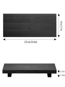 Khay gỗ nhỏ 8.6inx3.5in, đế đứng, trang trí phòng tắm kiểu nhà nông thôn, kệ nâng bằng gỗ, giá đựng xà phòng nhà bếp, thích hợp cho bàn trang điểm, mặt bàn, bồn rửa, phong cách Bohemian, thích hợp cho bãi biển nghỉ dưỡng, phòng tắm, phòng ngủ, v.v. - Nhiều màu - Xem 13