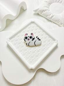 1 件可爱锌合金卡通猫翻领别针，时尚百搭服装和包袋配饰 - 小貓 - 查看 11