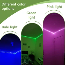 Smart LED Bedroom Strip Lights, 3.28-98.43ft RGB Color Changing Mood Light, APP + 24-Key Remote Control, Can Change Brightness And Flashing Mode, Suitable For Living Room, Bedroom, Bar, Wedding, New Year And Valentine's Day Party Decor