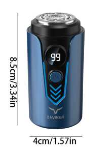 Afeitadora eléctrica para hombres, afeitadora eléctrica resistente al agua, recortadora de barba portátil y de viaje - Multicolor - Ver 11