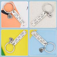 1 Personalized Custom Carved Text Keychain, Customized Keychain With Text; A Gift For Mom/Dad; Gifts For Girlfriends/Boyfriends; Customized Ideal Gift Carved For Him; Boyfriend, Girlfriend, Family, Friends, Pets, Grandparents, Children Graduation Gifts; Wedding Gifts; Christmas Gifts; Winter Gifts; Autumn/Autumn Gifts; Holiday Gifts; Looking For Personalized/Customized Keychains, Christmas Accessories