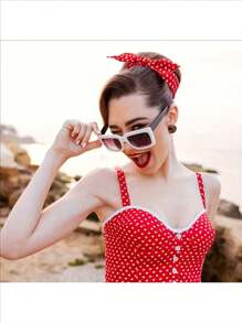 2/4pcs Polka Polka Dot Headband Suitable For Girls And Women, Vintage Bandana (Red, Black, White) Printed Headband From The 1950s, Cute Bow Dots, Hair Accessories For Women's Daily Use Turban Headband Sweatband