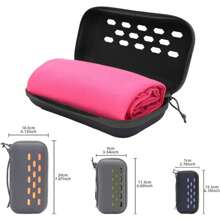 Ultra-Fine Fiber Bath Towel, Ultra-Fine Fiber Beach Towel, Backpack Towel, Quick Dry Camping Towel, Lightweight, Compact, Quick Drying, Suitable For Fitness, Hiking, Yoga, Camping, Travel - Hot Pink - View 8