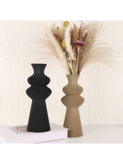 Moderne Minimalist Plastic Vase, Living Room, Study, Office Or Showroom Creative Perfect Flower Arrangement, Adding Touch Of Elegance To Any Space Birthday Graduation Home Back School Room Supplies Vase Glass