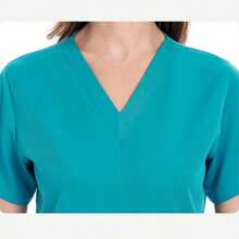 Scrub Uniforme para Médico, Doctor, Doctora, Enfermero, Enfermera, Veterinario, Veterinaria - azul real - Ver 3