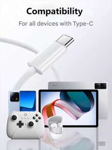 欧盟插头充电器，快速充电器 PD 20W 多功能保护壁式充电器 60W 3.3 英尺/6.6 英尺尼龙 USB C Type-C 充电线兼容 Apple 16Promax/16pro/16/15plus//15pro/15 和 TYPE-C 设备适用于旅行、办公室、宿舍和家庭适配器 Nan 快速充电 - 查看 12