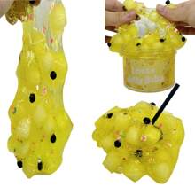 1 pieza Vibrant Mud Cookie Chicle Slime - Juguete suave, esponjoso y divertido para aliviar el estrés - Colores y frutas mixtas Mud 70ml Slime de descompresión de frutas y kit de cubos de gelatina Slime - Barro de cristal de frutas - Ver 11
