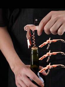 Rose Gold Plated Stainless Steel Corkscrew Wine Opener