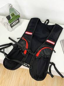 时尚越野背包，户外跑步、马拉松徒步背包，多功能健身运动包，轻便，节日礼物。健身包 - 黑色 - 查看 5