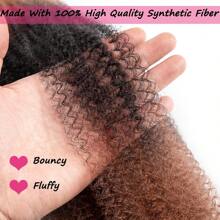 弹性非洲扭发 1/3/6 包预分离马利扭发编织发适合受损卷曲非洲扭发染色合成缠绕发适用于柔软发束接发 18 英寸