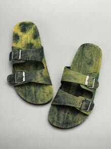 2025 Comfortable & Versatile Outdoor Soft Cork Sole Adjustable Strap PU Men's Slip-On Slippers, Suitable For Daily Wear, Walking, Home - For Fashion & Comfort Oriented Men