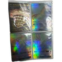10pcs/20pcs/30pcs/50pcs Plastic Card Sleeves, Baseball Card Protectors, Clear Card Holder, Small Card Cover, GX VMax Game Cards Pocket Game Trading Card Storage Album Pages, For Birthday Christmas Collectors PP Storage Album With 4-Slot Clear Pages, Suitable For Collecting And Storing Photos And Cards Toys