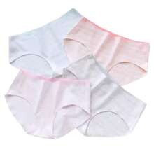 6 piezas pantaletas sin costuras niñas adolescentes calzón juvenil algodón confortable suave y cómodos bonito regalo colores surtidos unitalla 13-16 años transpirables - Multicolor - Ver 6