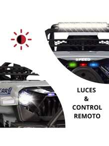 Joykoo Camioneta Montable Electrica para Niños Control Remoto 12v - Gris - Ver 2
