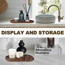 Oval Wooden Tray, Clean And Tidy, Essential For Home
