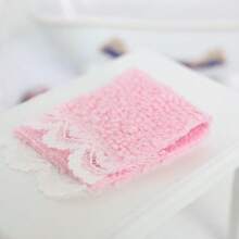 6pcs Mini Towels In Assorted Colors, Mini Colorful Towels, Miniature Towels, Realistic Towels, Mini Micro Towels, Decorative Ornaments, Doll House Accessories, Fabric Decor, Pretend Play Props Gifts Birthday Graduation