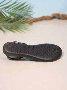 时尚休闲圆环人字拖平底罗马风凉鞋