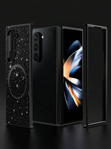 حافظة هاتف سوداء مقاومة للصدمات مع شحن لاسلكي، متوافقة مع Galaxy Z Flip 7؛ حافظة واقية من مادة PC صلبة مقاومة للصدمات، متوافقة مع Galaxy Z Flip 6 و Z Flip 5 و Z Flip 3؛ مادة جلدية محببة؛ إكسسوار حافظة هاتف عملي، متوافق مع Galaxy Z Fold 6؛ هاتف قابل للطي كلاسيكي رائع، متوافق مع Galaxy Z Fold 6؛ حافظة واقية فريدة لإطار Galaxy Z Fold 4/3. مقاومة للماء ومقاومة للصدمات ومقاومة للخدش. - الأسود - مشاهدة 9