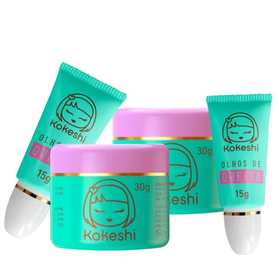  Super Kit Renovadores Faciais Kokeshi Hdratação Renovação Festa Junina