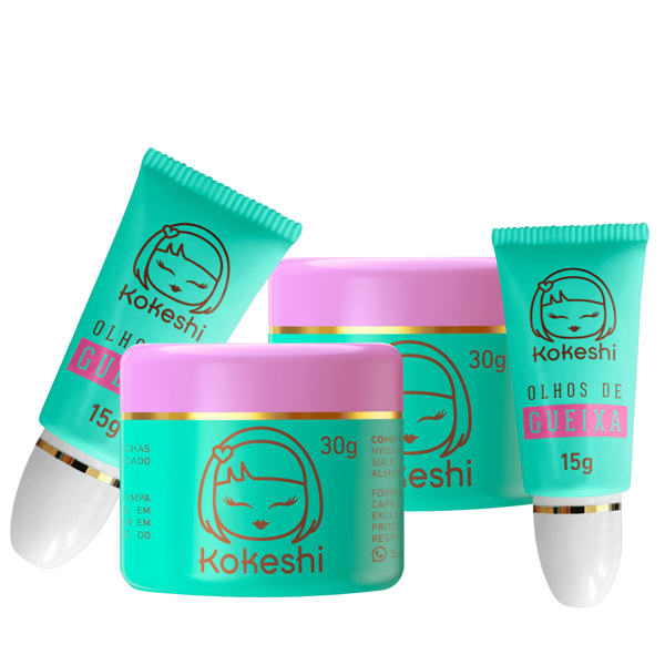 KOKESHI Super Kit Renovadores Faciais Kokeshi Hdratação Renovação Festa Junina