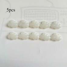 5个/7个/8个/10个/12个/15个装白色云朵造型磁性树脂冰箱贴，3D三角形设计，创意家居办公装饰，白板磁贴，厨房办公用品，塑料材质，家居装饰礼品之选。适用于办公室、厨房、白板、食品储藏室和洗碗机——是圣诞节、万圣节、复活节、感恩节家居装饰和情人节礼物的完美之选。 - 彩色 - 查看 10