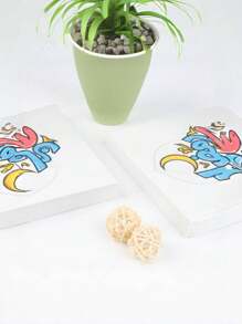 20pcs/40pcs/60pcs 2-Ply Thicker Colored Letter & Moon Pattern Napkins, 33cm X 33cm Unfolded Size, Suitable For Disposable Party Lunch, Parties, Cocktail Napkins, Decorative Paper, Birthday, Wedding Anniversary, Graduation Party Decor