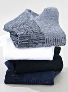 1 Pair Men's Simple Versatile Breathable Moisture Wicking Ankle Socks For Spring And Summer, Suitable For Pants, Business Shoes, Sneakers, Soft And Breathable, Sports Socks, Casual Socks, Household Socks - Multicolor - View 9