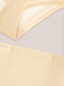 High Waisted Slimming Shaping Pants For Women, Mesh Fabric Tummy Control, Postpartum Body Shaper, Solid Color Sexy - Apricot - View 8