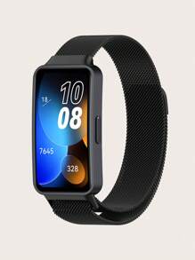 1 buc. Curea de ceas inteligentă milaneză din oțel inoxidabil, detașabilă magnetică solidă, compatibilă cu Band 8 / Band 9