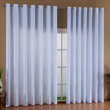 Rustic Luxury Raw Fabric Curtain 4.00m X 2.80m - White - View 1