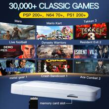 Retro Game Stick M22 Games 52 Emulators +20 Thousand Video Games 128bits 3D HDMI HD 4K Resolution Compatible Televisions Monitors 2 Wireless Controllers - White - View 9