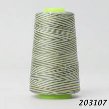 1000yds Multicolor Embroidery Thread, 7 Color Polyester Sewing Thread Cone
