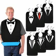 1 Adult Bib Design, Waterproof And Oil-Proof Cleaning Apron, Used For Dining And Eating, Protecting The Elderly's Clothes When Eating, Unisex