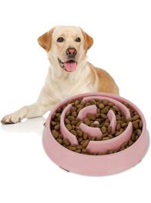 Non-Slip Slow Feeding Bowl For All Breeds - Pink - View 2