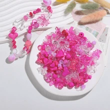 1 túi/40g Hạt Acrylic Kiểu Hỗn Hợp, Hoa, Nơ, Hạt Màu Kẹo Dùng Làm Đồ Trang Sức Tự Làm, Vòng Tay, Vòng Cổ, Dây Điện Thoại, Quà Tặng Ngày Lễ - Nhiều màu - Xem 3