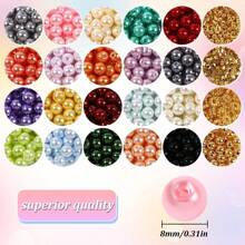 600Pcs Pearl Beads For Bracelets Making Kit -20 Colors 8mm Pearl Beads With Gold Spacer Beads For DIY Craft Bracelet Necklace Earrings Jewelry Making, Friendship Bracelet Kits For Beginner Adult