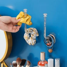 1 pieza/2 piezas/3 piezas/5 piezas Estante de almacenamiento de joyas, Organizador montado en la pared, Estante colgante para pulseras, Estante para pinzas sin marcas en el cabello, Soporte para diademas, Ganchos para baño, Ganchos sin daños, Soporte para llaves, Decoración de pared, Estante de almacenamiento montado en la pared, Ideal para colgar collares, joyas, pulseras, accesorios de baño, fiesta de revelación de género, perfecto para cumpleaños, bodas, fiestas, el regalo perfecto para colegas, amigos y familiares, de vuelta a la escuela